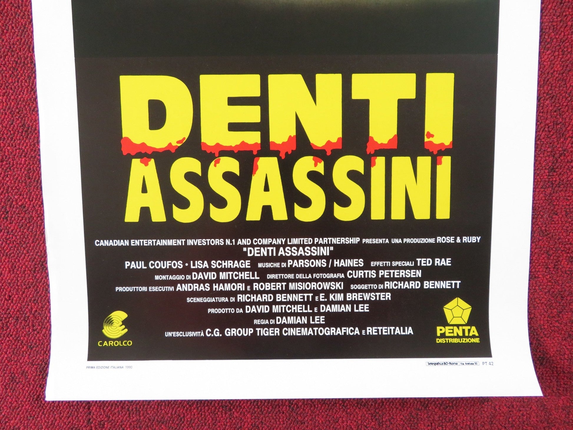 FOOD OF THE GODS II ITALIAN LOCANDINA POSTER PAUL COUFOS LISA SCHRAGE 1990 Rendezvous Cinema Movie posters