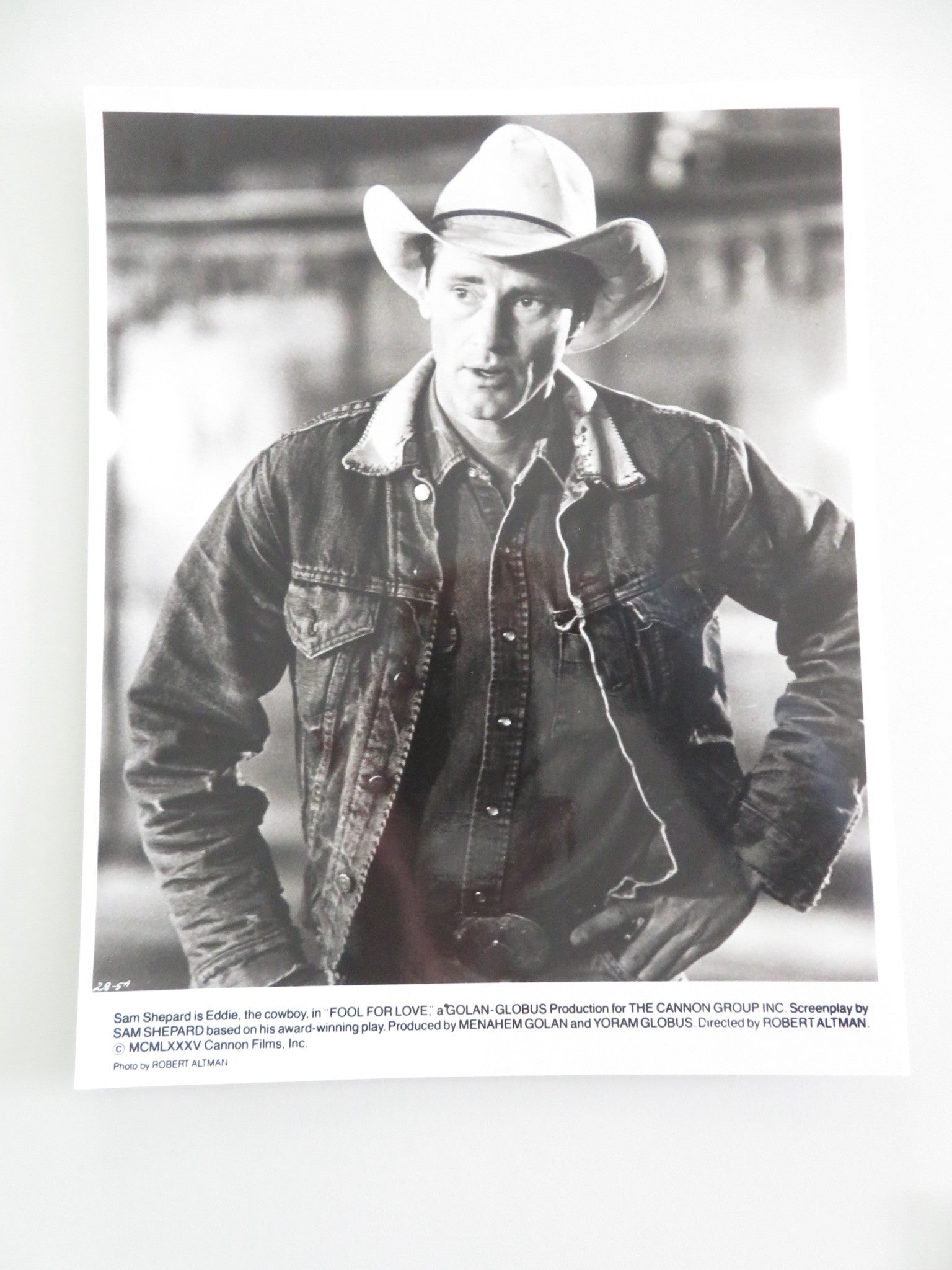 Fool for Love Movie Still Photo Lot Of 7 Kim Basinger Harry Dean Stanton 1985 Movie posters