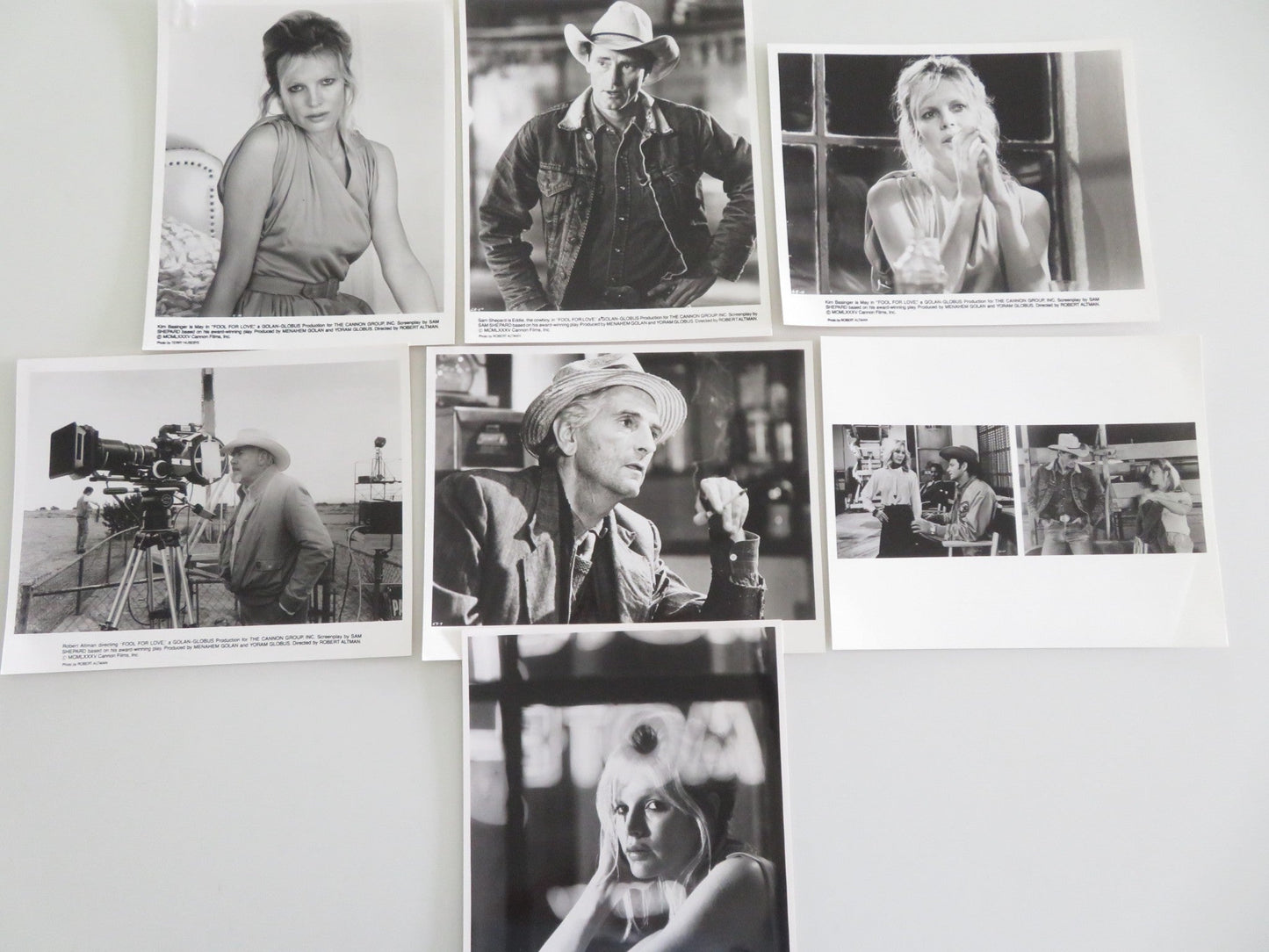 Fool for Love Movie Still Photo Lot Of 7 Kim Basinger Harry Dean Stanton 1985 Movie posters