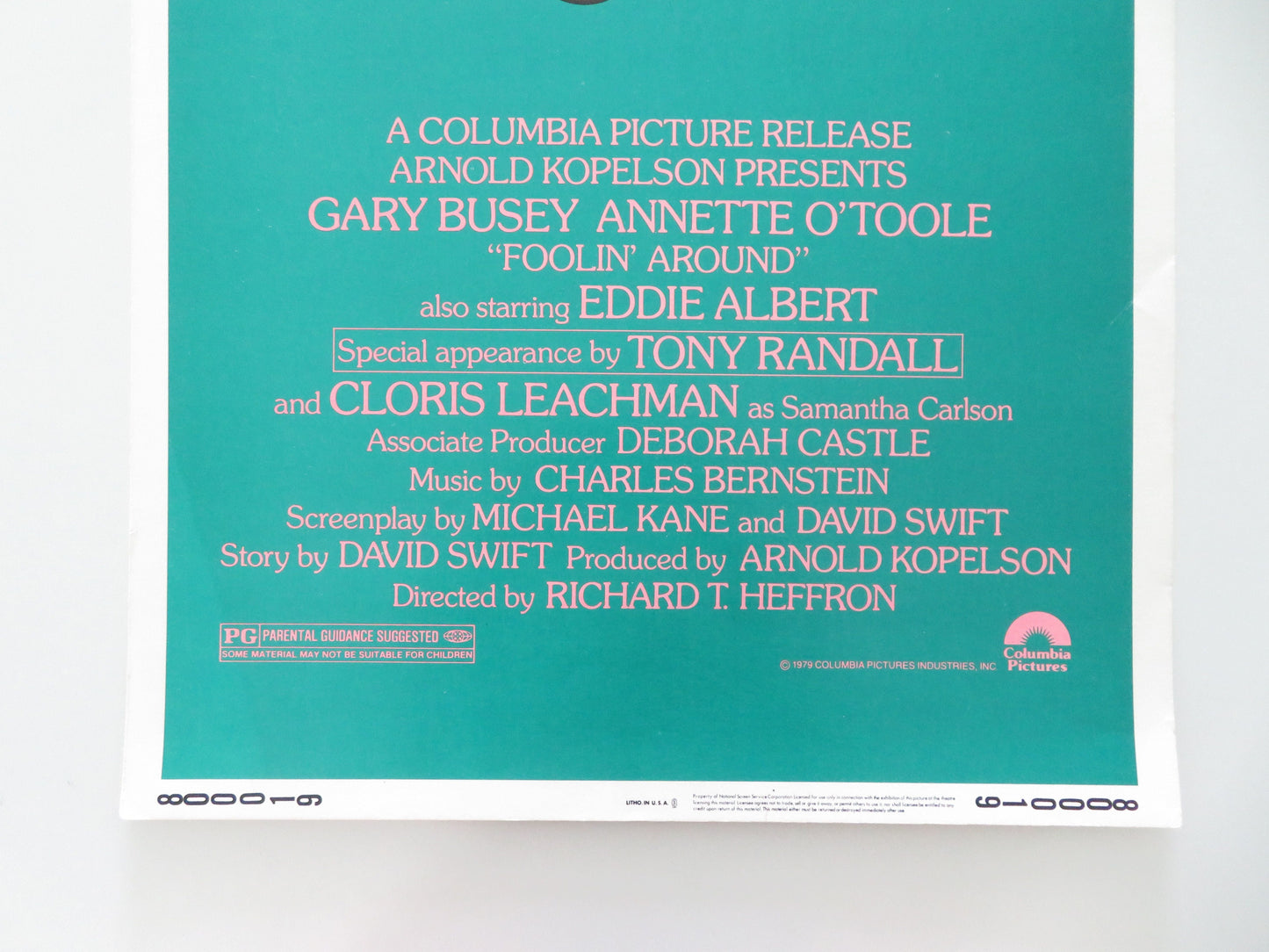 Foolin' Around US Insert Poster Gary Busey Annette O'Toole 1980 Movie posters
