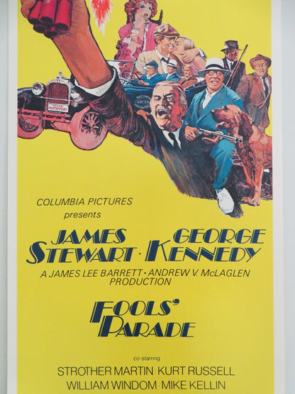 Fools' Parade US Insert Poster James Stewart George Kennedy Kurt Russell 1971 Movie posters