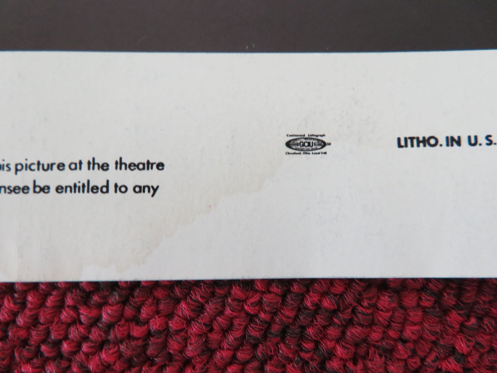 FOOTLOOSE FOLDED US ONE SHEET POSTER KEVIN BACON LORI SINGER 1984 Movie posters