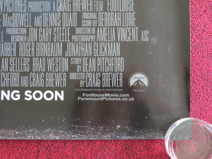 FOOTLOOSE UK QUAD ROLLED POSTER KENNY WORMALD JULIANNE HOUGH 2011 Movie posters