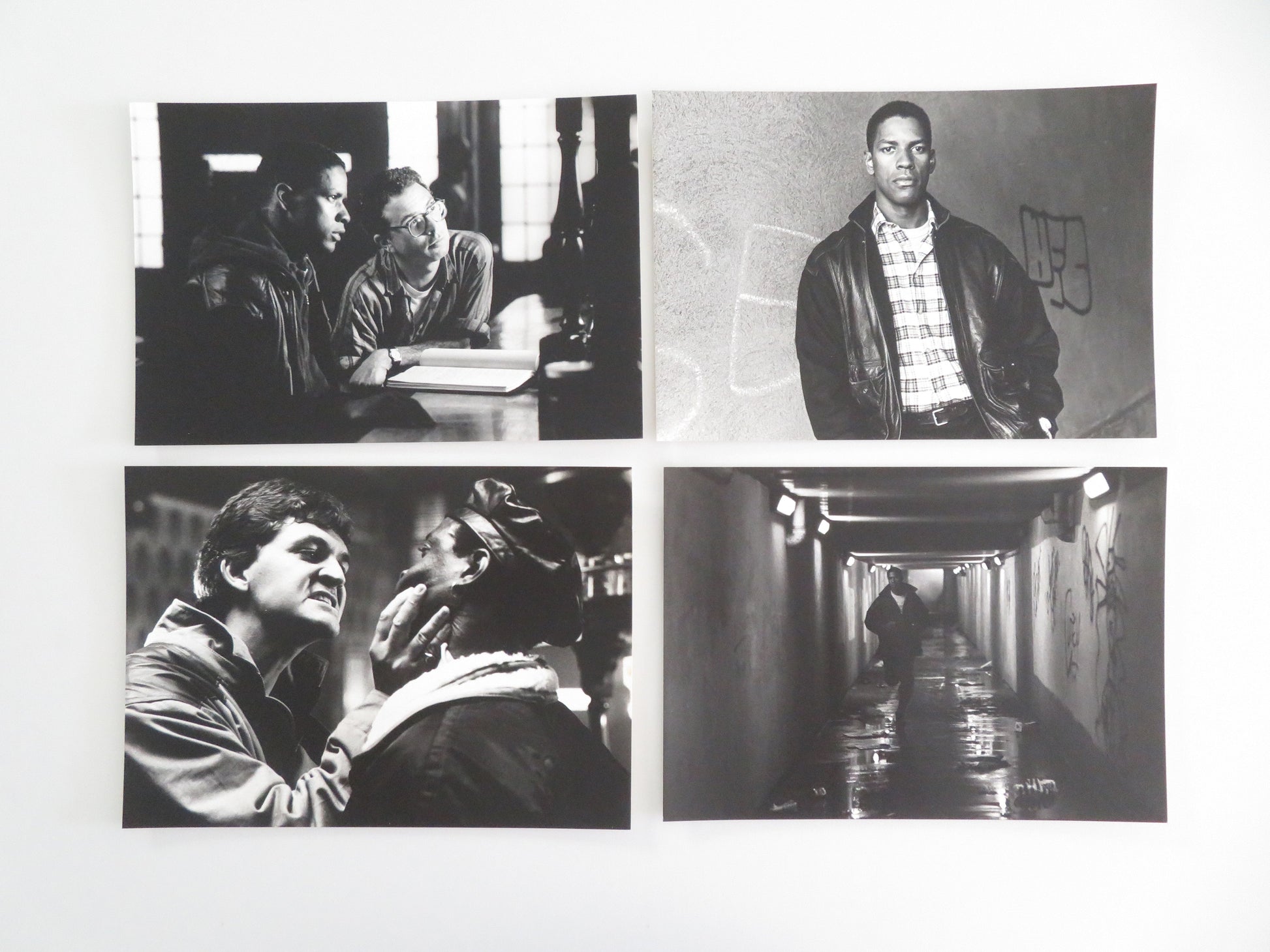For Queen and Country - B Movie Still Photo Lot Of 4 Denzel Washington 1988 Movie posters