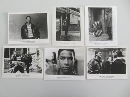 FOR QUEEN AND COUNTRY MOVIE STILL PHOTO LOT OF 6 DENZEL WASHINGTON D. HEALY 1988 Movie posters