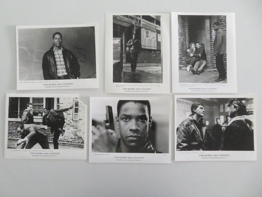 FOR QUEEN AND COUNTRY MOVIE STILL PHOTO LOT OF 6 DENZEL WASHINGTON D. HEALY 1988 Movie posters