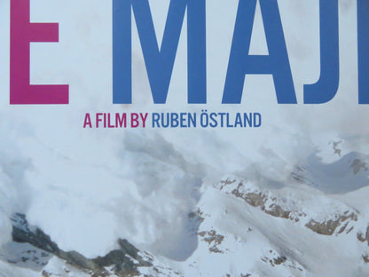 FORCE MAJEURE UK QUAD ROLLED POSTER JOHANNES KUHNKE LISA LOVEN KONGSLI 2014 Rendezvous Cinema Movie posters