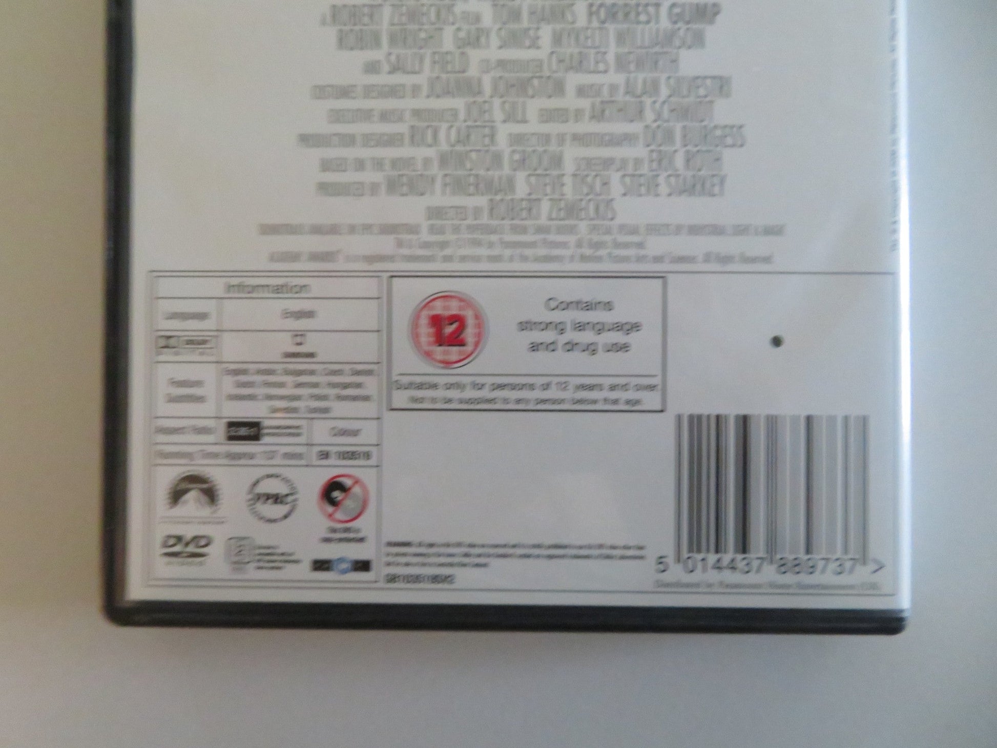 FORREST GUMP - B (DVD) TOM HANKS SALLY FIELD 1994 REGION 2 Movie posters