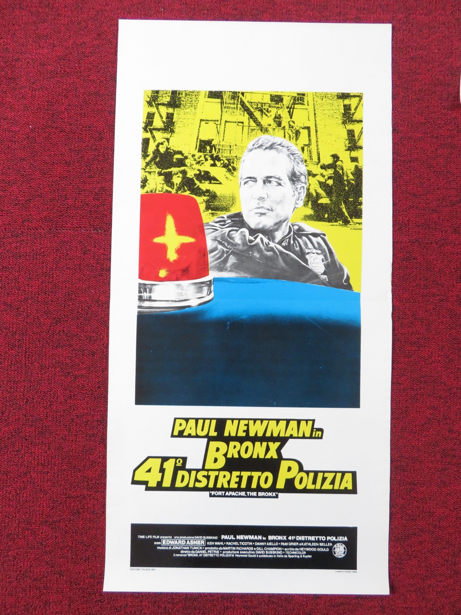 FORT APACHE THE BRONX ITALIAN LOCANDINA POSTER PAUL NEWMAN EDWARD ASNER 1981 Rendezvous Cinema Movie posters