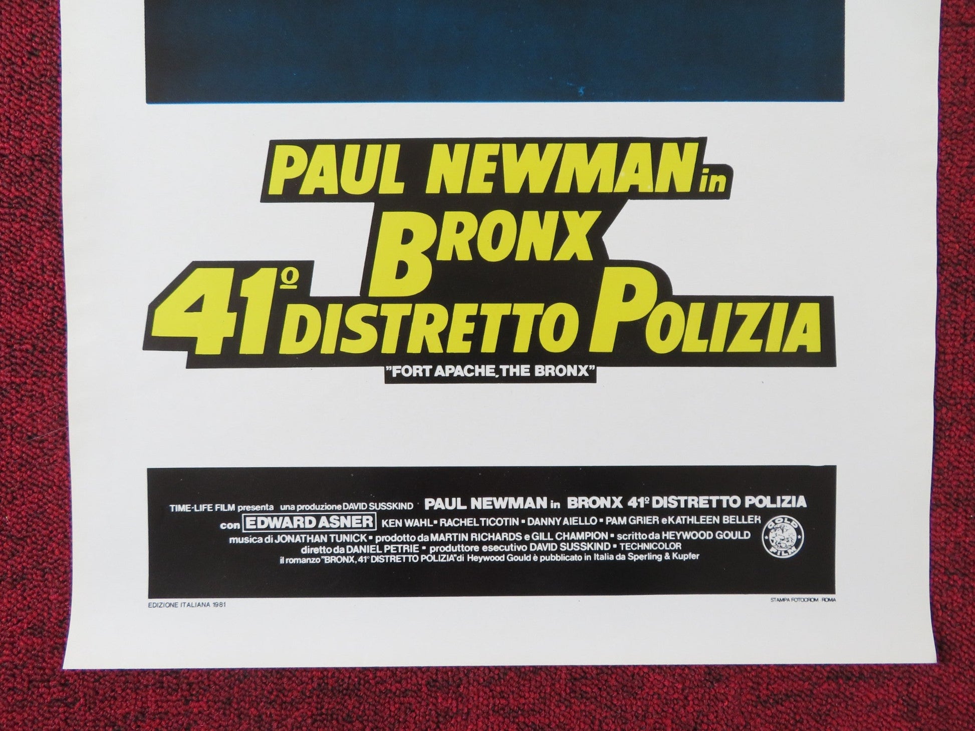 FORT APACHE THE BRONX ITALIAN LOCANDINA POSTER PAUL NEWMAN EDWARD ASNER 1981 Rendezvous Cinema Movie posters