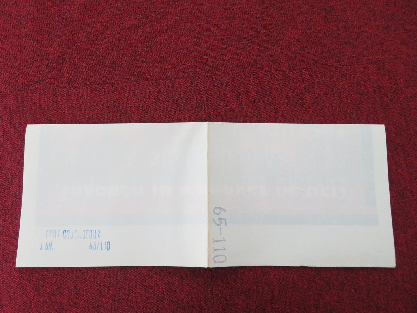 FORT COURAGEOUS FOLDED US ONE SHEET POSTER FRED BEIR DONALD BARRY 1965 Movie posters