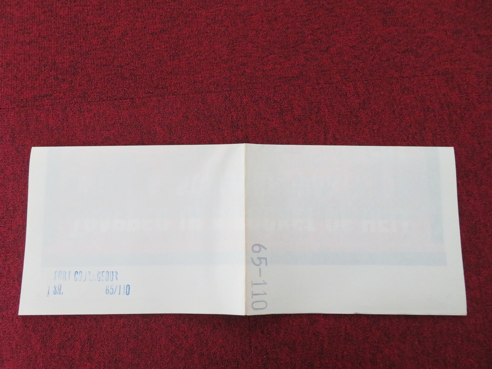 FORT COURAGEOUS FOLDED US ONE SHEET POSTER FRED BEIR DONALD BARRY 1965 Movie posters