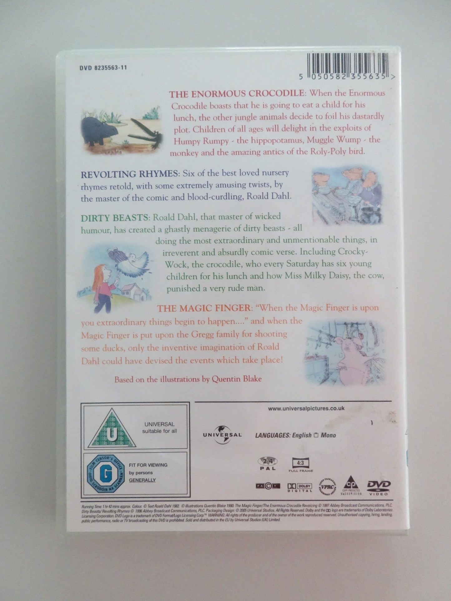 FOUR ENCHANTING STORIES BY ROALD DAHL (DVD) PRUNELLA SCALES 2005 REGION 2, 4 - Rendezvous Cinema