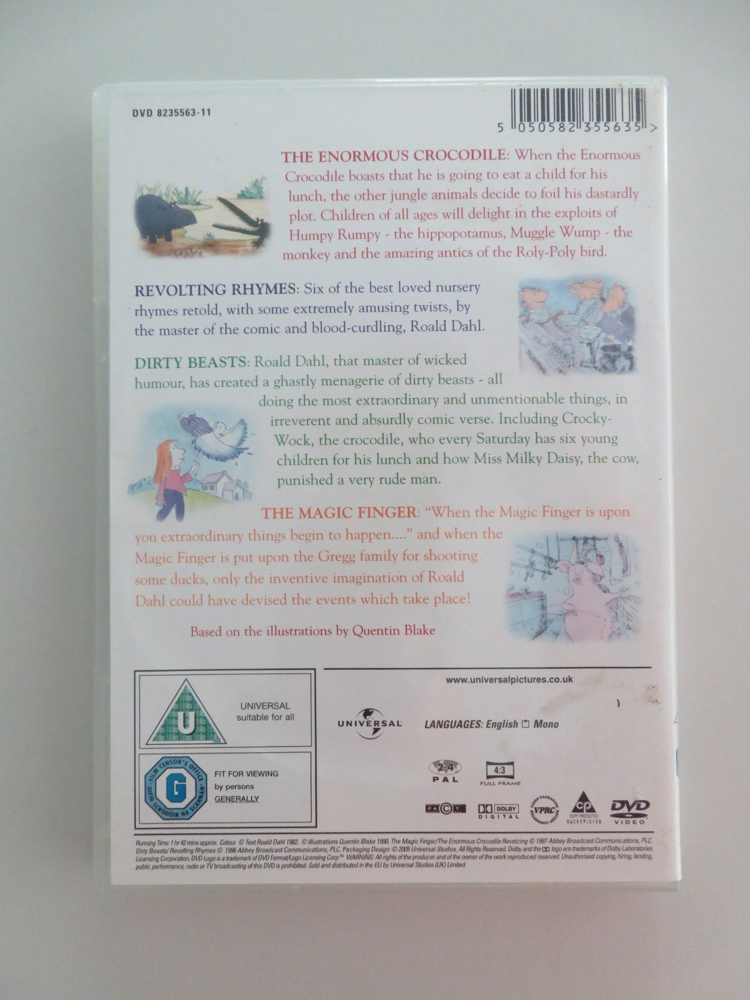 FOUR ENCHANTING STORIES BY ROALD DAHL (DVD) PRUNELLA SCALES 2005 REGION 2, 4 - Rendezvous Cinema