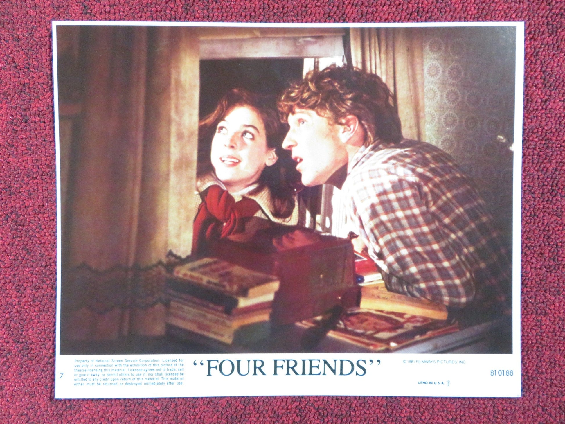 FOUR FRIENDS - 7 LOBBY CARD CRAIG WASSON JODI THELEN 1981 Rendezvous Cinema Movie posters