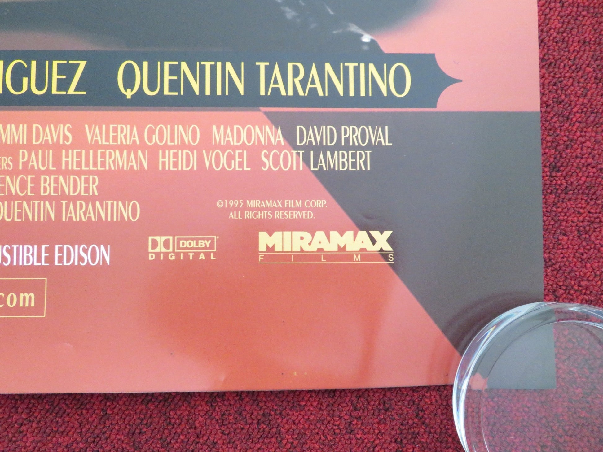 FOUR ROOMS US ONE SHEET ROLLED POSTER MADONNA ANTONIO BANDERAS 1995 Movie posters