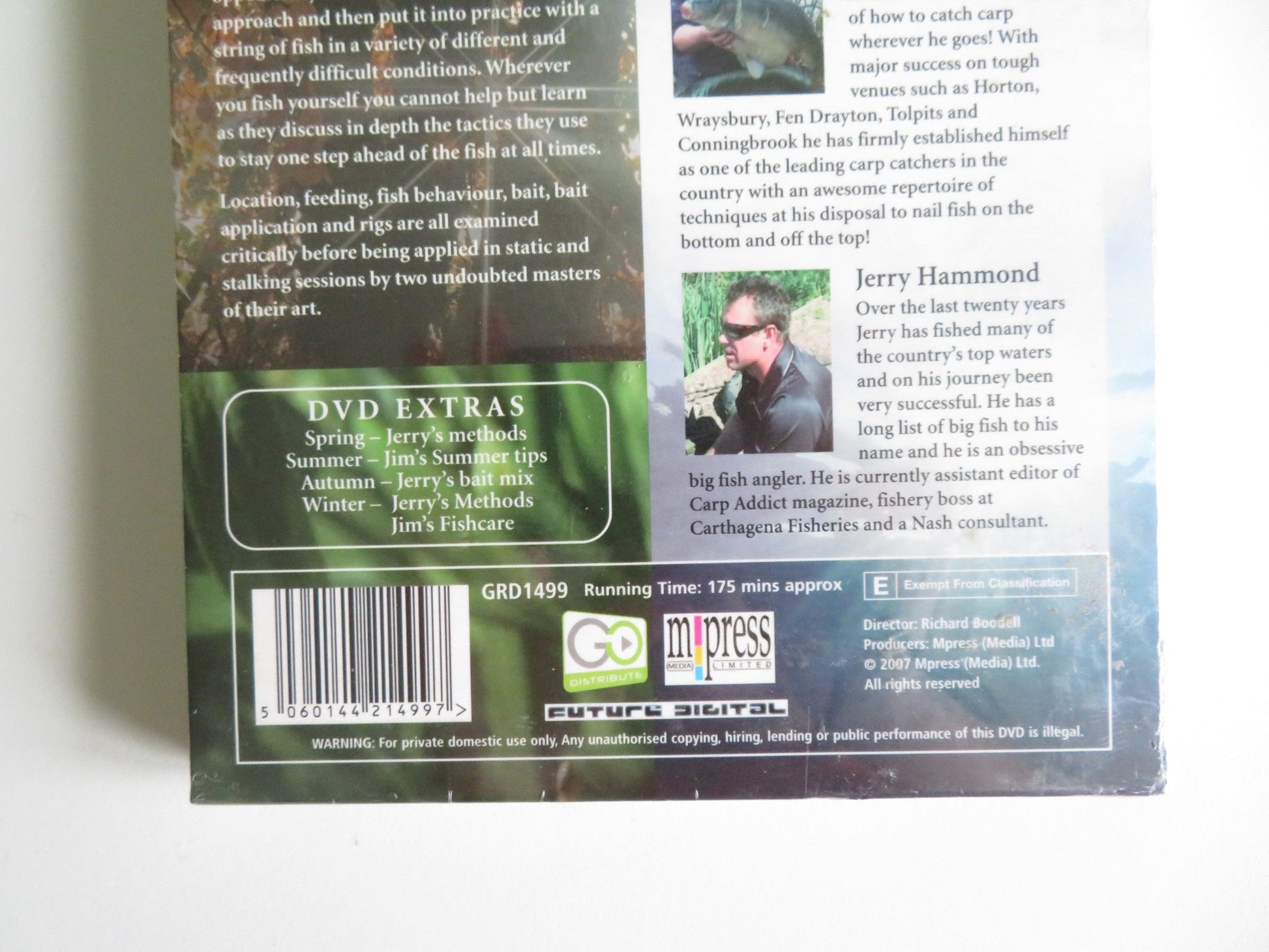 FOUR SEASONS OF CARP FISHING (DVD) JIM SHELLEY JERRY HAMMOND 2007 Movie posters