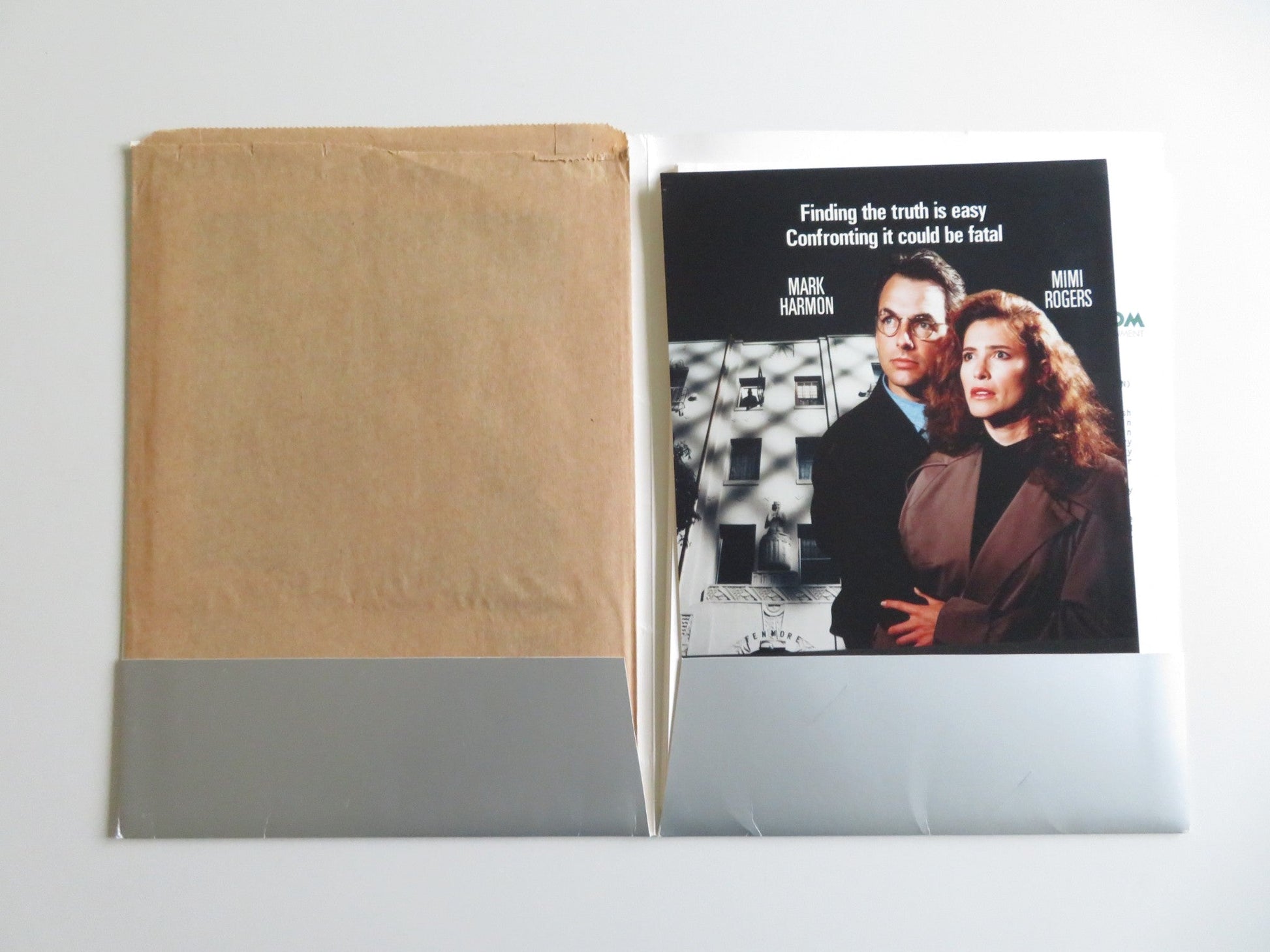 FOURTH STORY PRESS KIT 1991 MARK HARMON MIMI ROGERS Movie posters