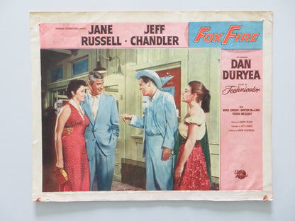 FOX FIRE - #4 US LOBBY CARD JANE RUSSELL JEFF CHANDLER DAN DURYEA 1955 Rendezvous Cinema Movie posters