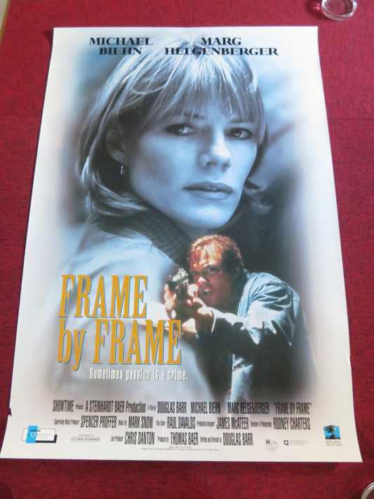 FRAME BY FRAME / CONUNDRUM VHS VIDEO POSTER ROLLED MICHAEL BIEHN 1996 Rendezvous Cinema Movie posters