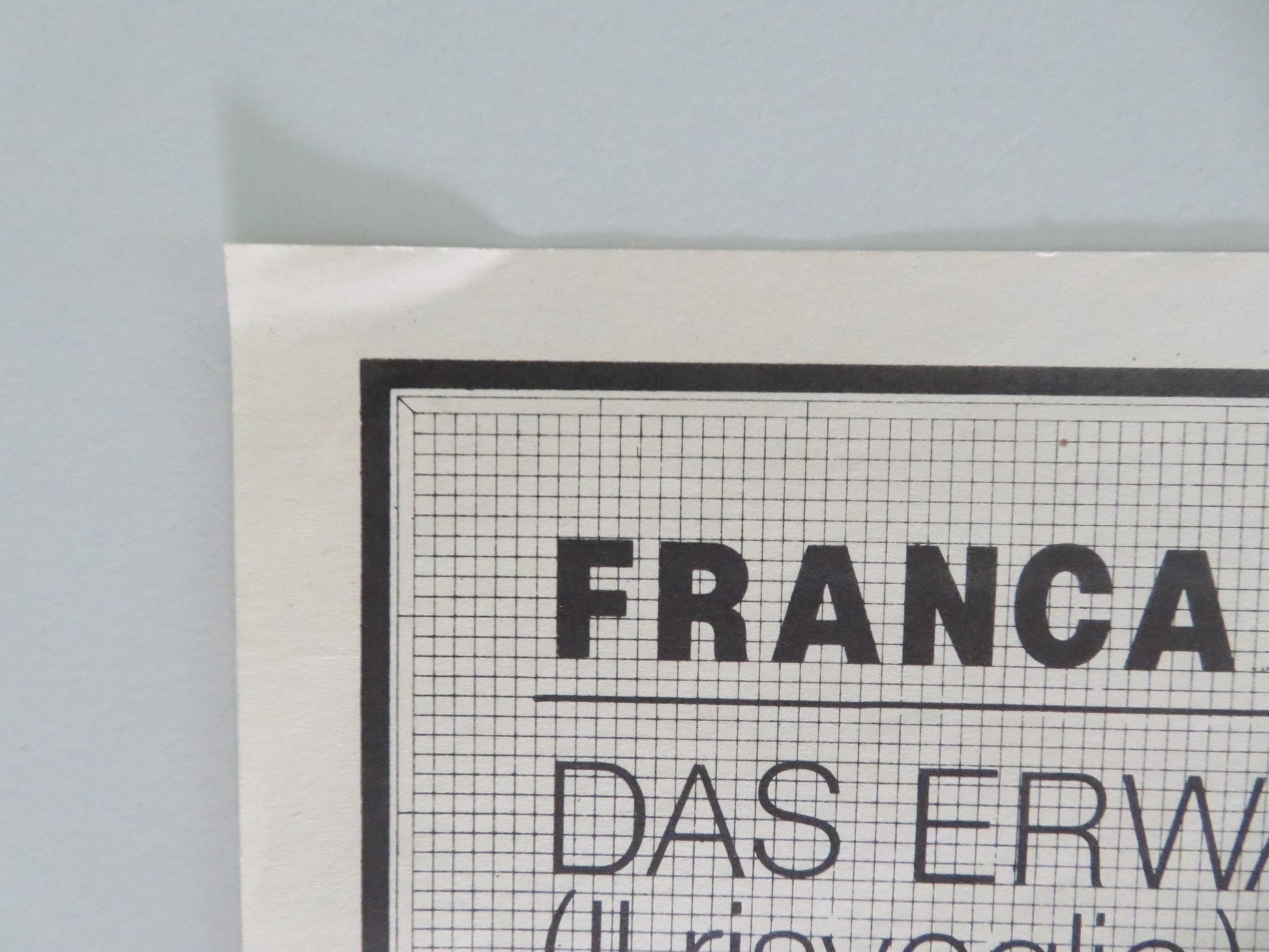 FRANCA RAME / DARIO FO GERMAN ROLLED POSTER DAS ERWACHEN EINE FRAU 1980 Movie posters