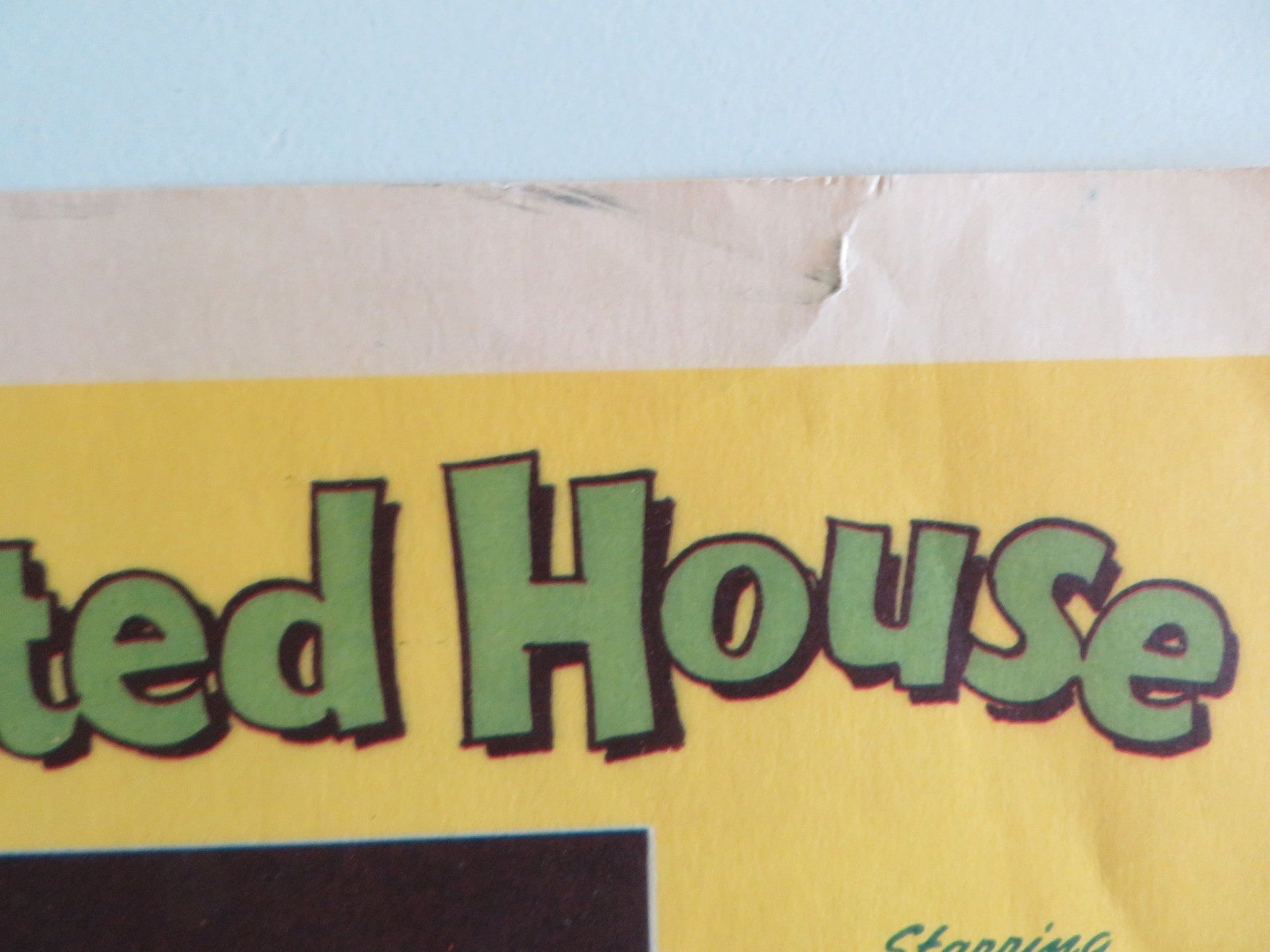 FRANCIS IN THE HAUNTED HOUSE - #3 LOBBY CARD MICKEY ROONEY VIRGINIA WELLES 1956 Rendezvous Cinema Movie posters