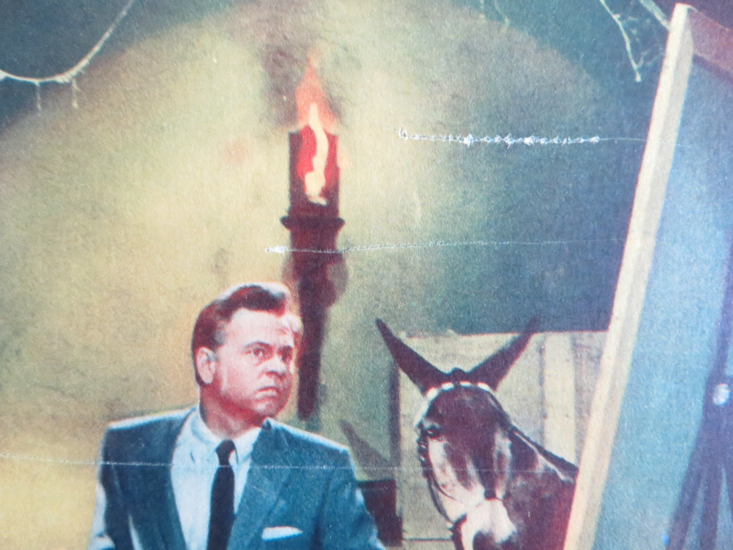 FRANCIS IN THE HAUNTED HOUSE - #3 LOBBY CARD MICKEY ROONEY VIRGINIA WELLES 1956 Rendezvous Cinema Movie posters