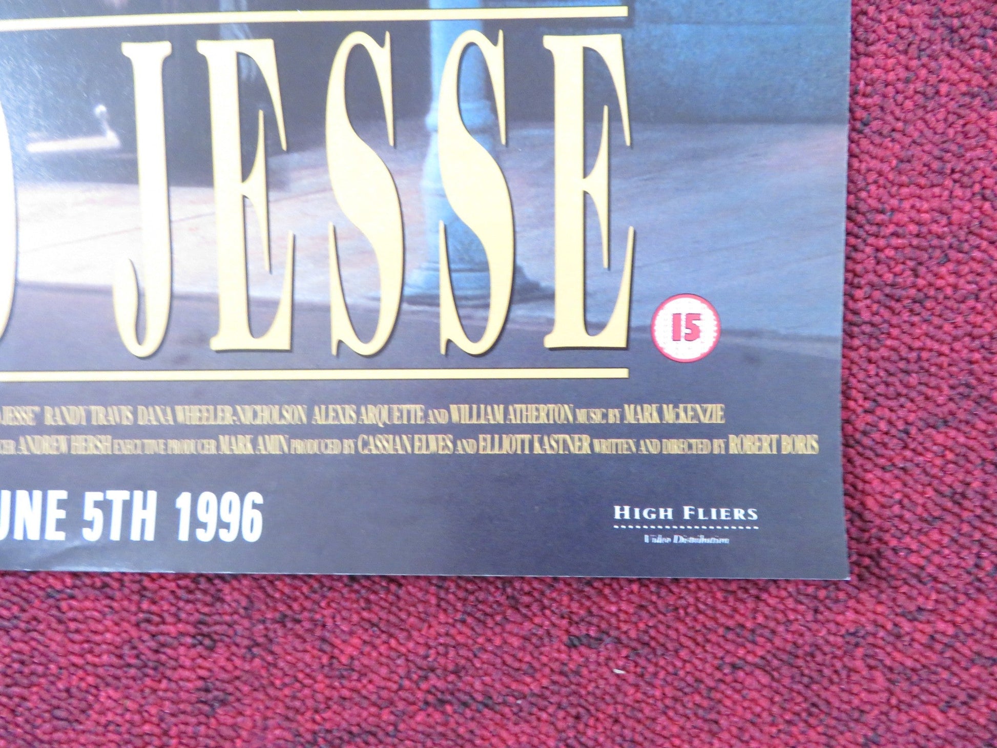 FRANK AND JESSE VHS VIDEO POSTER ROB LOWE BILL PAXTON 1994 Rendezvous Cinema Movie posters