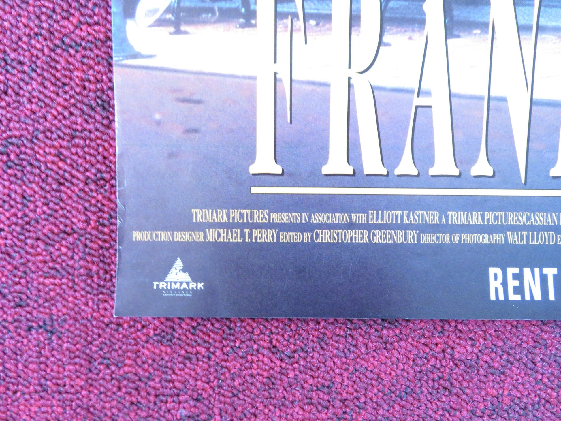 FRANK AND JESSE VHS VIDEO POSTER ROB LOWE BILL PAXTON 1994 Rendezvous Cinema Movie posters