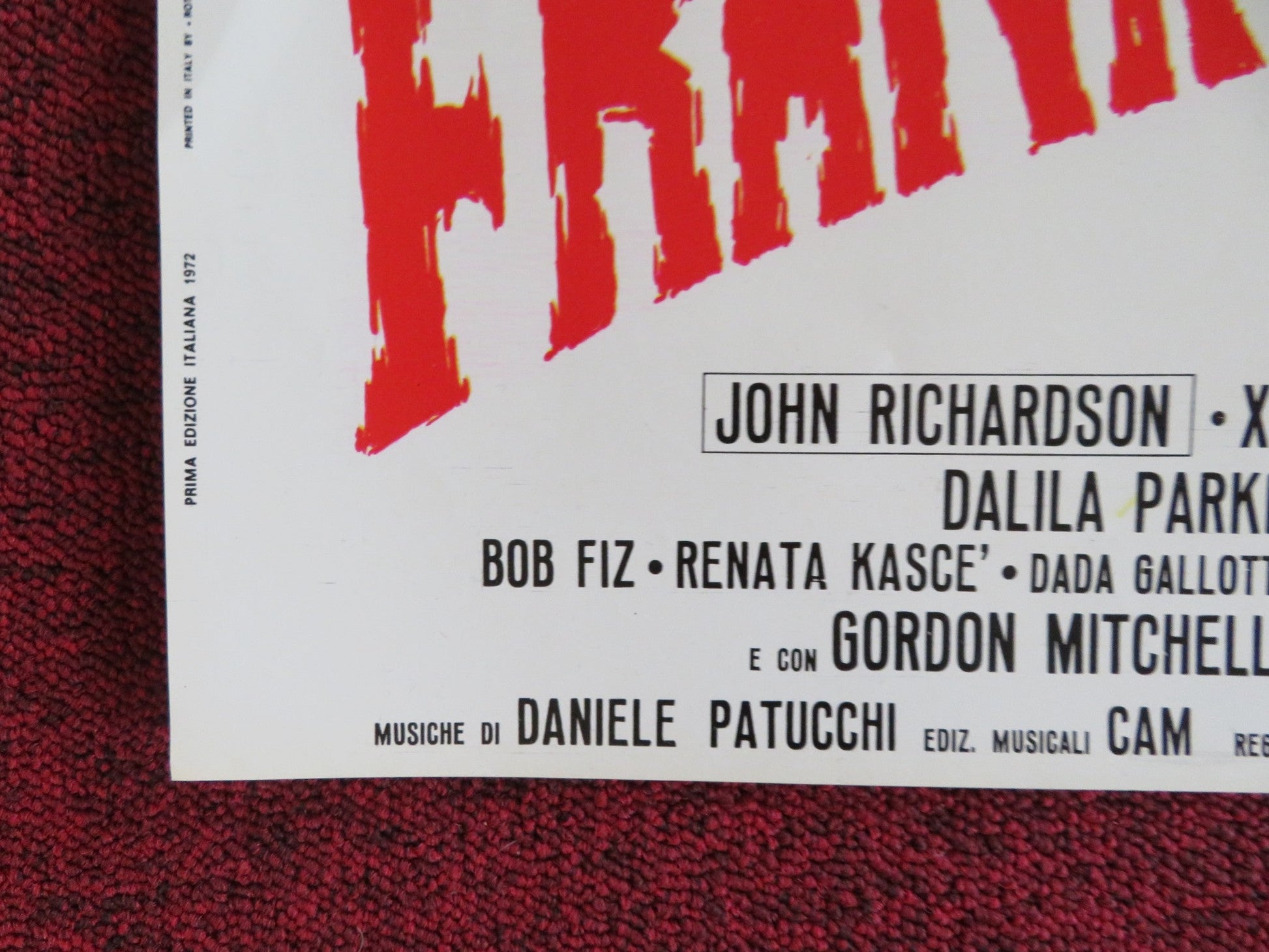 FRANKENSTEIN '80 - A ITALIAN FOTOBUSTA POSTER JOHN RICHARDSON XIRO PAPAS 1972 Rendezvous Cinema Movie posters
