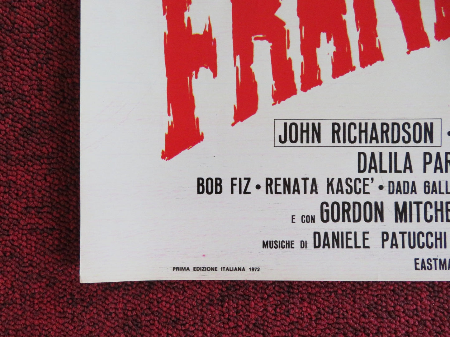 FRANKENSTEIN '80 - C ITALIAN FOTOBUSTA POSTER JOHN RICHARDSON XIRO PAPAS 1972 Rendezvous Cinema Movie posters