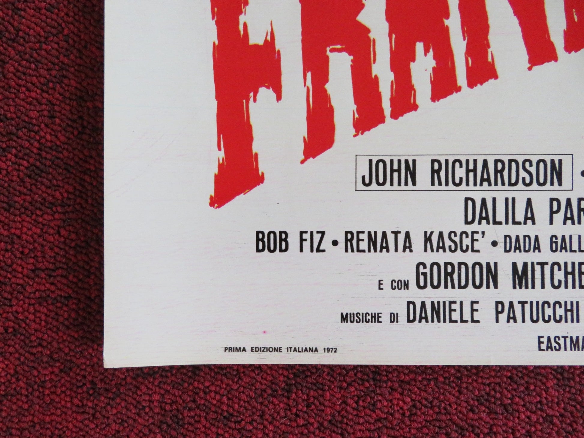 FRANKENSTEIN '80 - C ITALIAN FOTOBUSTA POSTER JOHN RICHARDSON XIRO PAPAS 1972 Rendezvous Cinema Movie posters