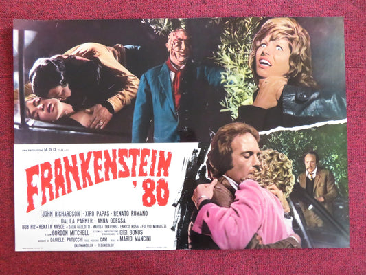 FRANKENSTEIN '80 - D ITALIAN FOTOBUSTA POSTER JOHN RICHARDSON XIRO PAPAS 1972 Rendezvous Cinema Movie posters