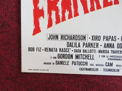 FRANKENSTEIN '80 - D ITALIAN FOTOBUSTA POSTER JOHN RICHARDSON XIRO PAPAS 1972 Rendezvous Cinema Movie posters