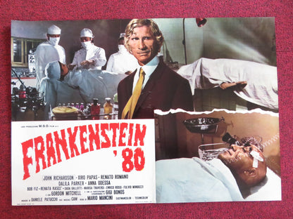 FRANKENSTEIN '80 - E ITALIAN FOTOBUSTA POSTER JOHN RICHARDSON XIRO PAPAS 1972 Rendezvous Cinema Movie posters