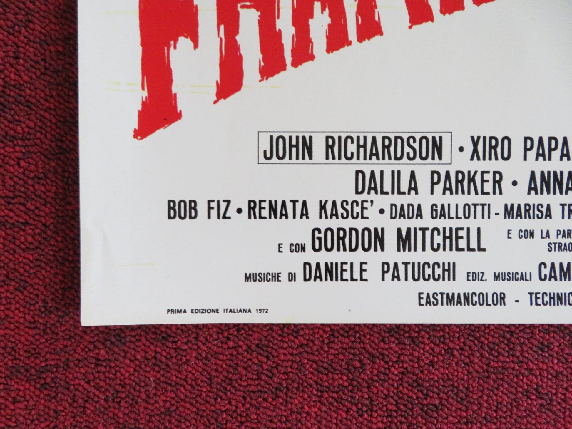 FRANKENSTEIN '80 - F ITALIAN FOTOBUSTA POSTER JOHN RICHARDSON XIRO PAPAS 1972 Rendezvous Cinema Movie posters