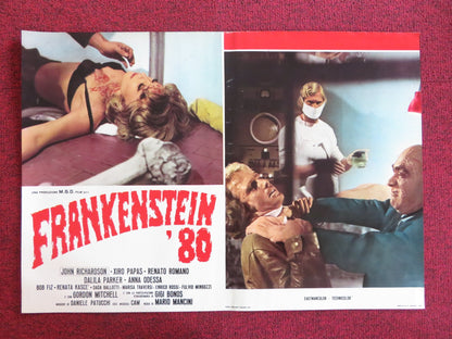 FRANKENSTEIN '80 - G ITALIAN FOTOBUSTA POSTER JOHN RICHARDSON XIRO PAPAS 1972 Rendezvous Cinema Movie posters