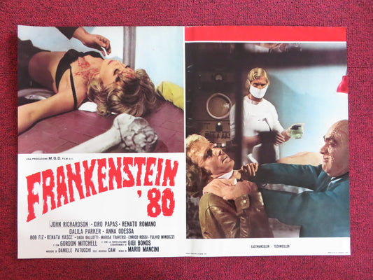 FRANKENSTEIN '80 - G ITALIAN FOTOBUSTA POSTER JOHN RICHARDSON XIRO PAPAS 1972 Rendezvous Cinema Movie posters
