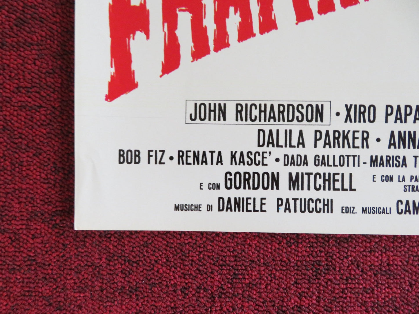 FRANKENSTEIN '80 - G ITALIAN FOTOBUSTA POSTER JOHN RICHARDSON XIRO PAPAS 1972 Rendezvous Cinema Movie posters