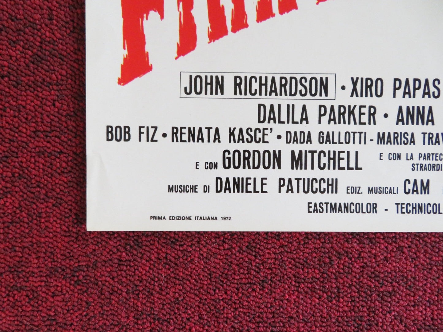 FRANKENSTEIN '80 - H ITALIAN FOTOBUSTA POSTER JOHN RICHARDSON XIRO PAPAS 1972 Rendezvous Cinema Movie posters