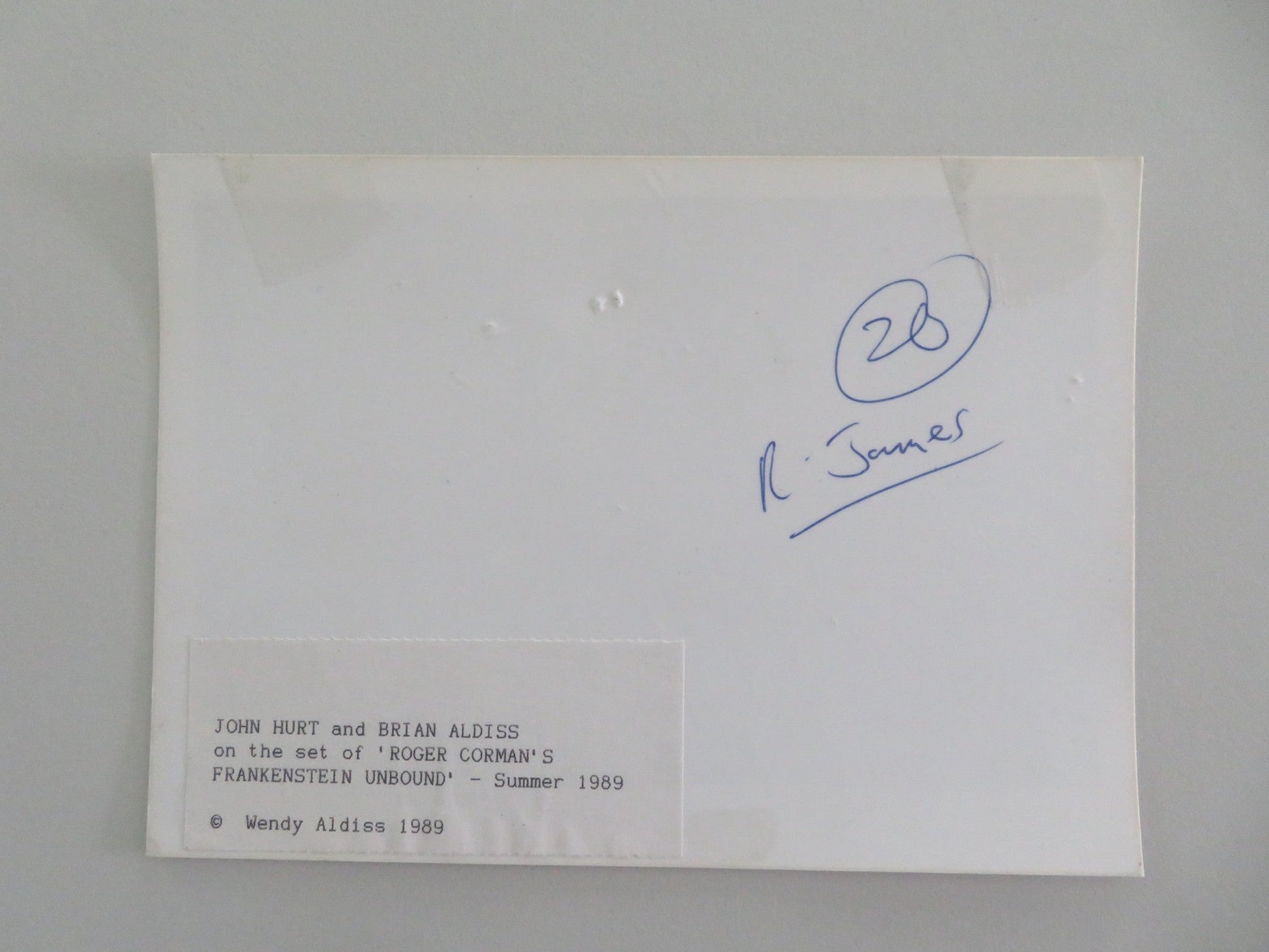 FRANKENSTEIN UNBOUND MOVIE STILL PHOTO JOHN HURT BRIAN ALDISS 1989 Movie posters