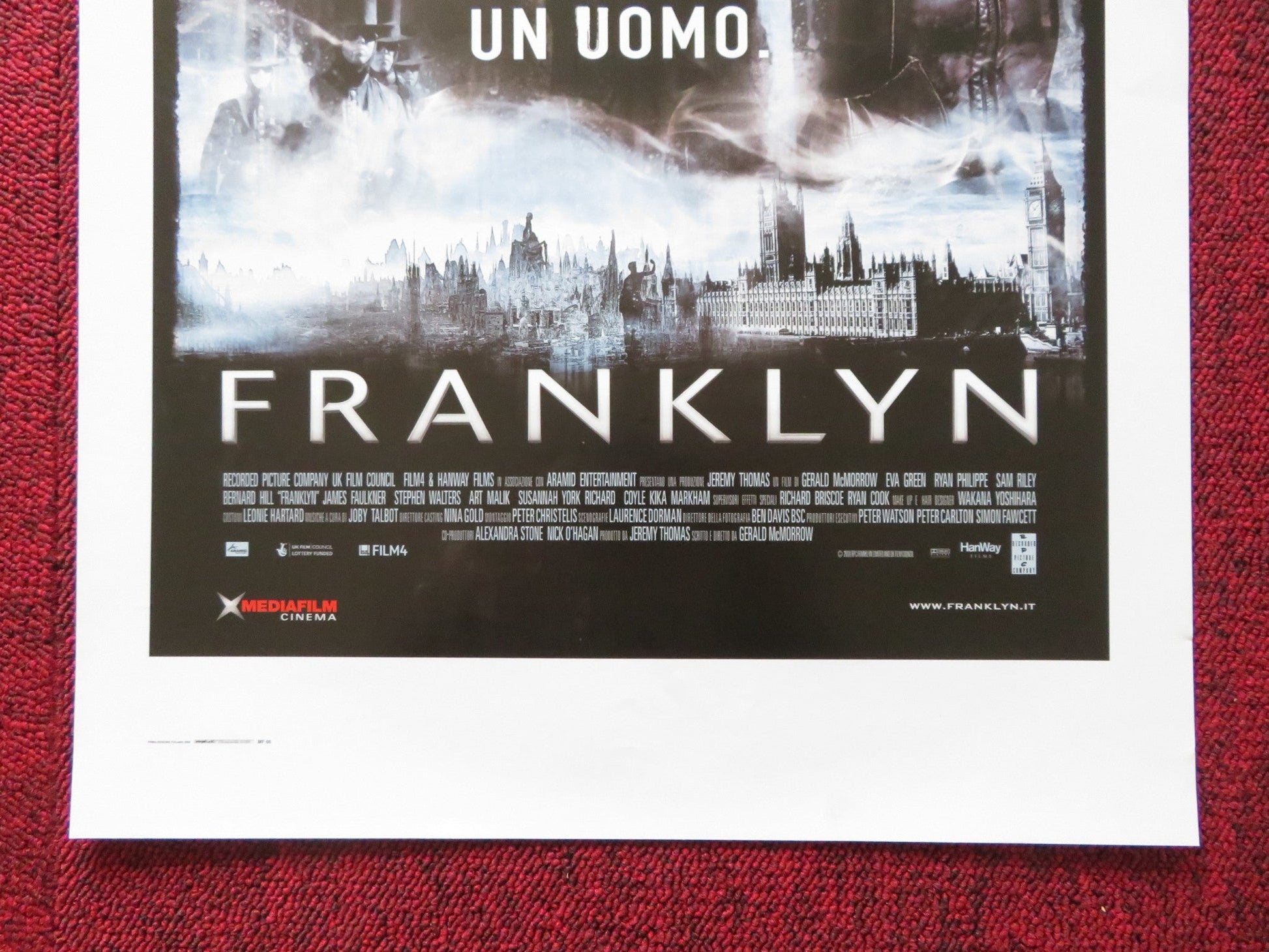 FRANKLYN ITALIAN LOCANDINA POSTER EVA GREEN SAM RILEY 2008 Rendezvous Cinema Movie posters