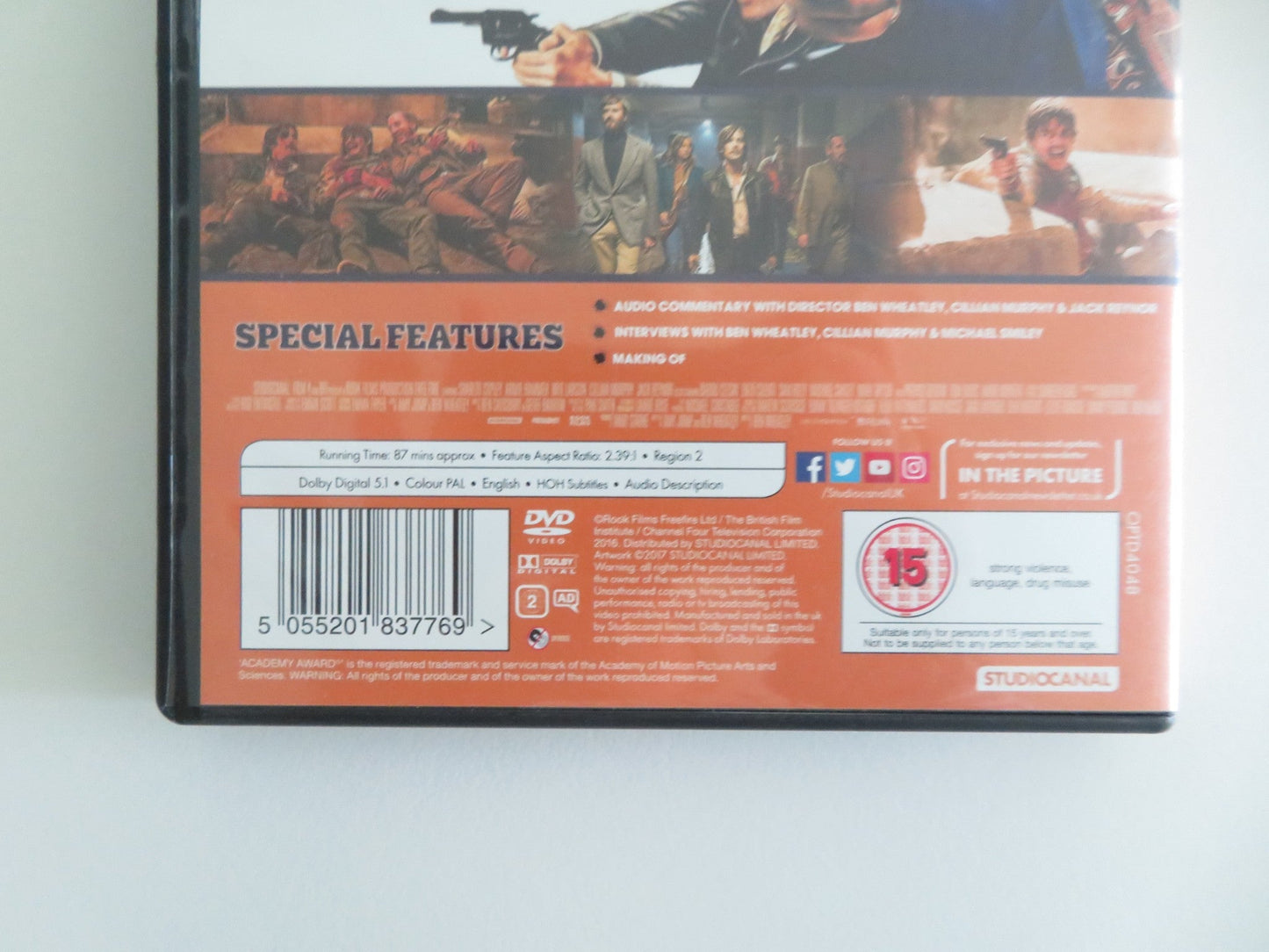 FREE FIRE (DVD) CILLIAN MURPHY ARMIE HAMMER 2016 REGION 2 Movie posters