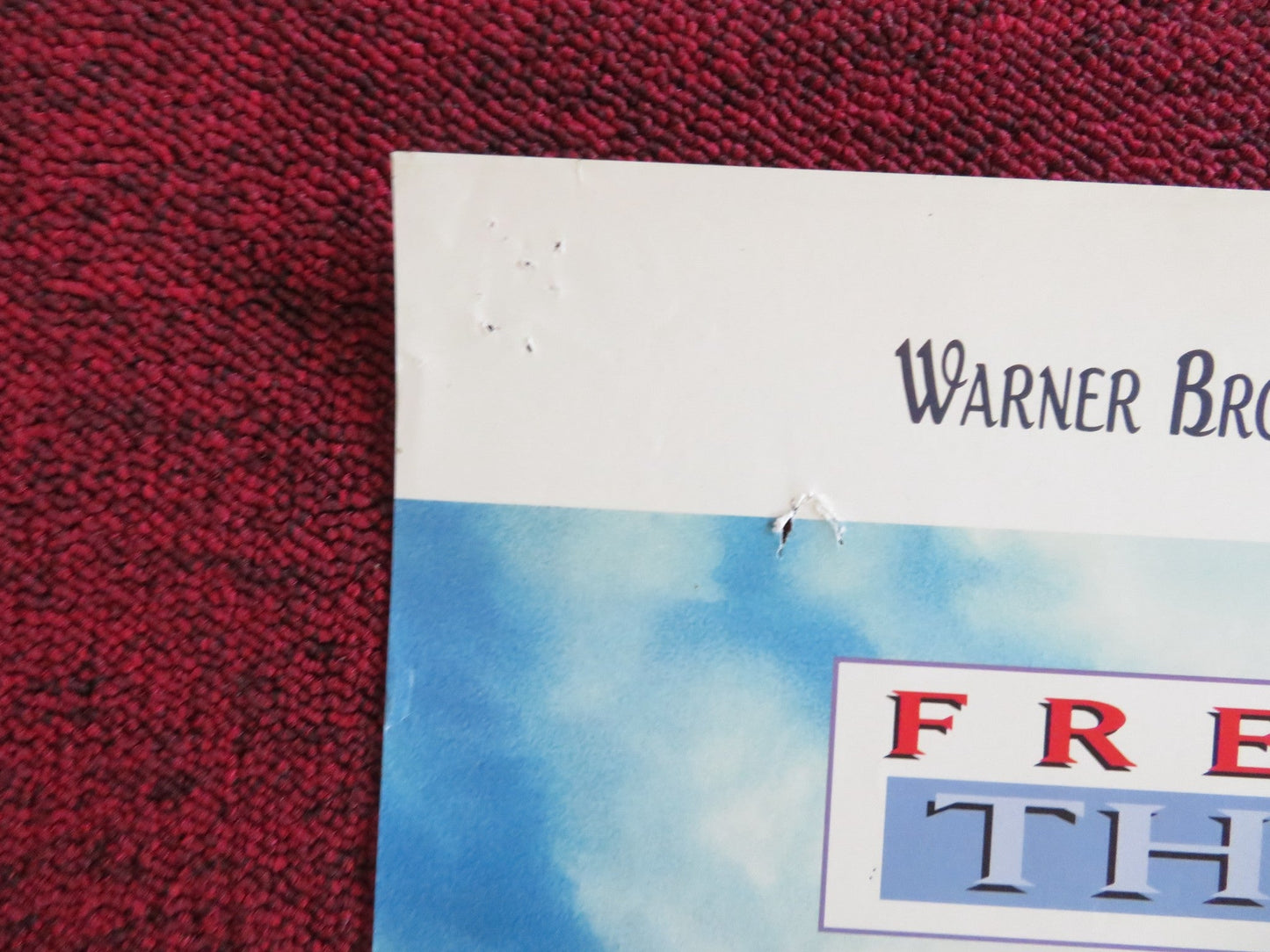 FREE WILLY 3: THE RESCUE VHS VIDEO POSTER JASON JAMES RITCHER ANNIE CORLEY 1997 Rendezvous Cinema Movie posters