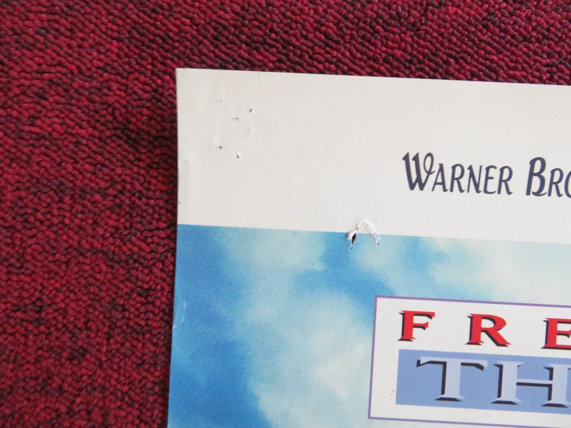 FREE WILLY 3: THE RESCUE VHS VIDEO POSTER JASON JAMES RITCHER ANNIE CORLEY 1997 Rendezvous Cinema Movie posters