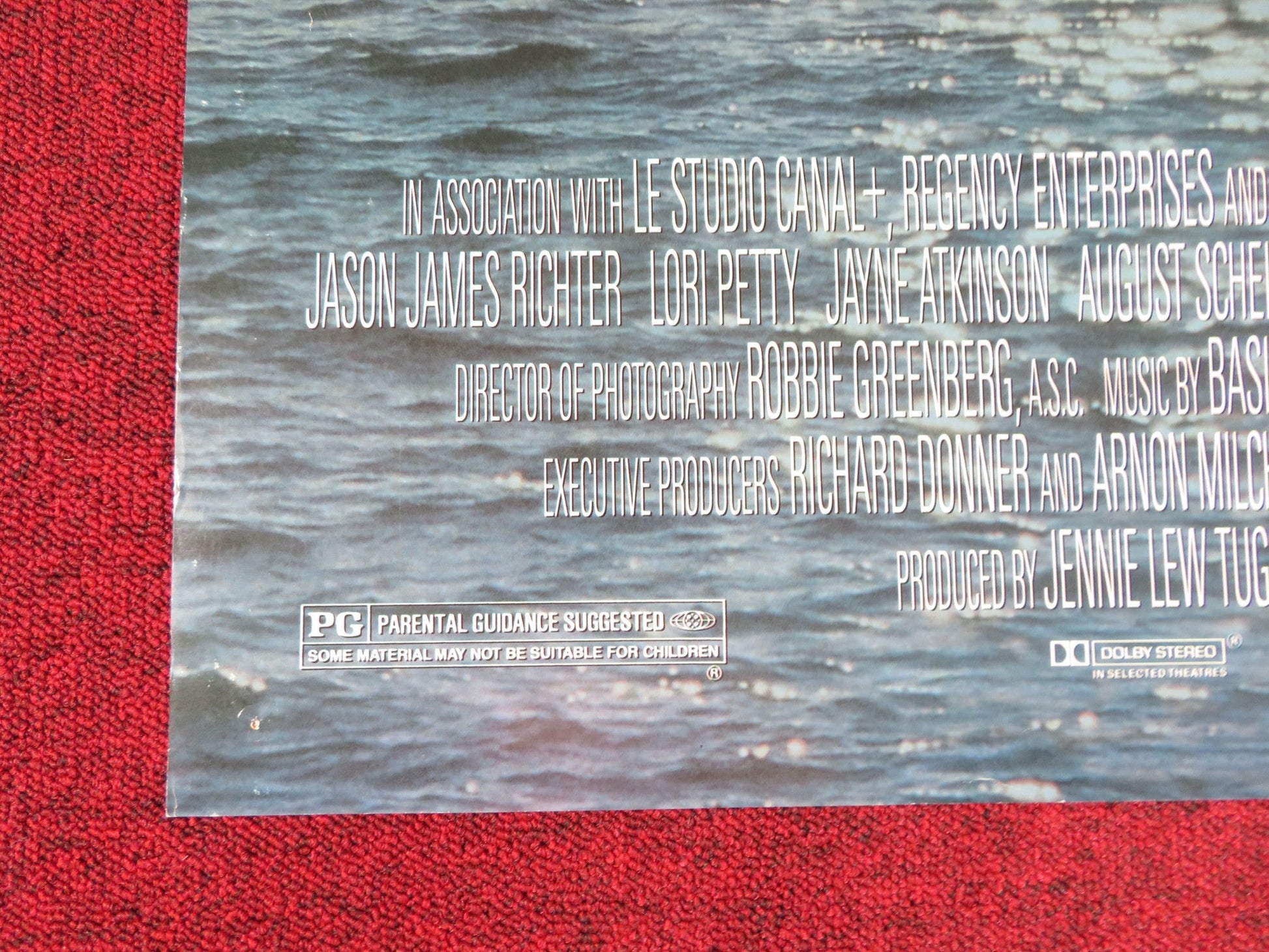 FREE WILLY - B FOLDED US ONE SHEET POSTER JASON JAMES RICHTER 1993 Rendezvous Cinema Movie posters