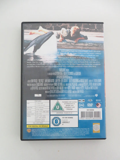 FREE WILLY (DVD) JASON JAMES RICHTER MICHAEL MADSEN 1993 REGION 2 Movie posters