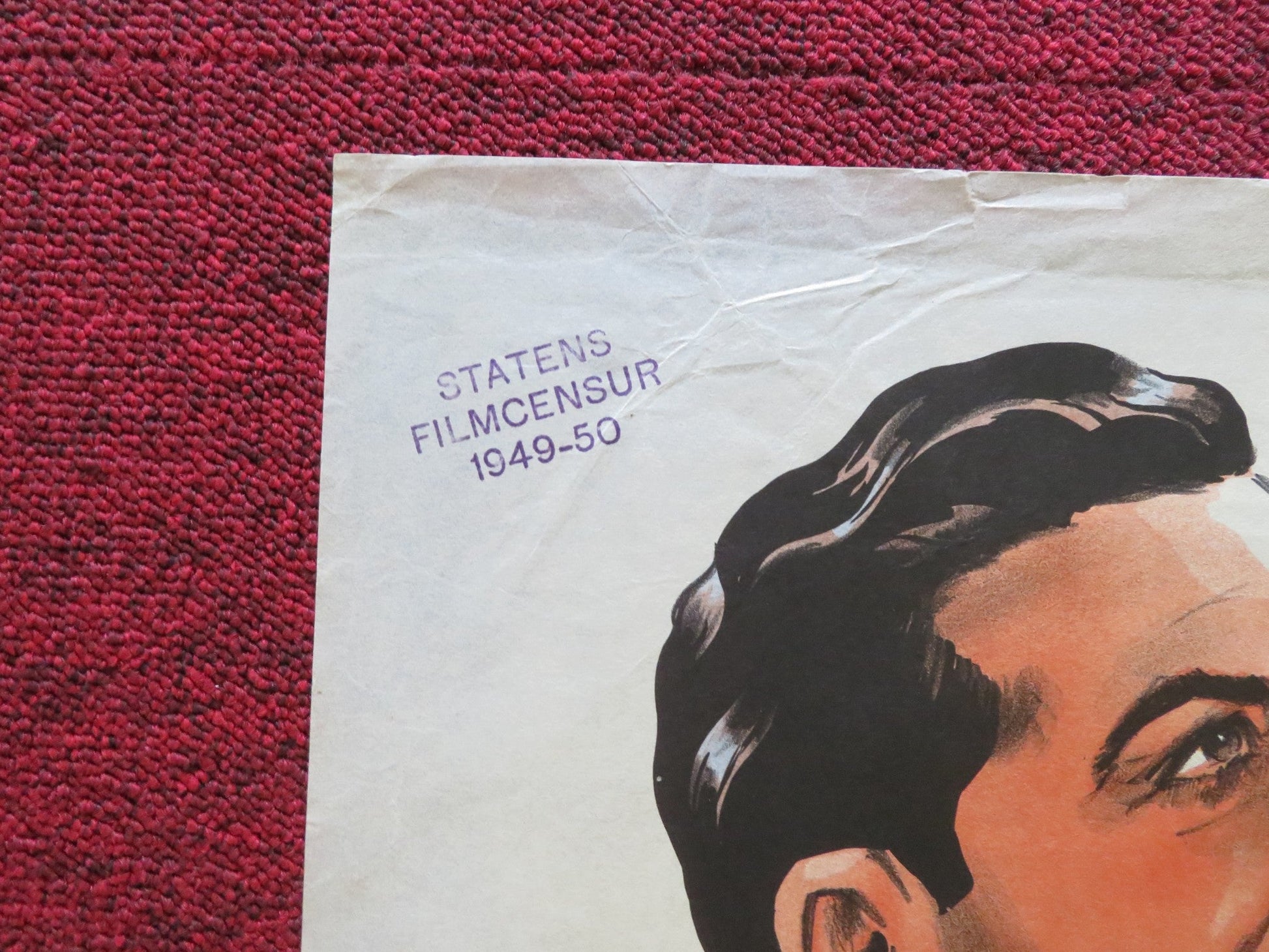 FRENCH WITHOUT TEARS DANISH POSTER ROLLED RAY MILLAND ELLEN DREW 1949 Rendezvous Cinema Movie posters