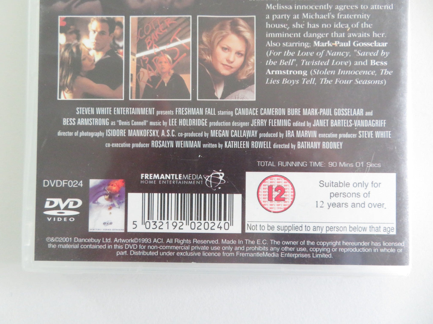 Freshman Fall (DVD) Candace Cameron Bure Mark - Paul Gosselaae 1996 Region 2 Movie posters