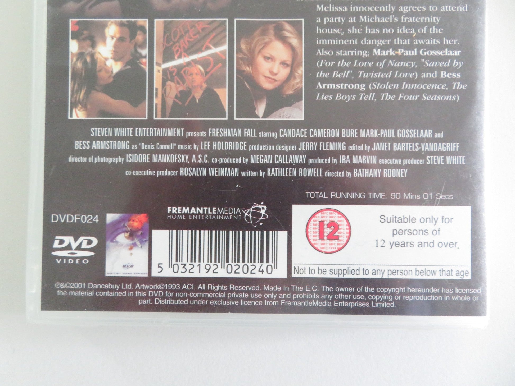 Freshman Fall (DVD) Candace Cameron Bure Mark - Paul Gosselaae 1996 Region 2 Movie posters